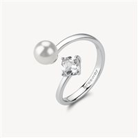 Anello Brosway Donna FANCY INFINITE WHITE in Argento Perla FIW147C - FIW147C